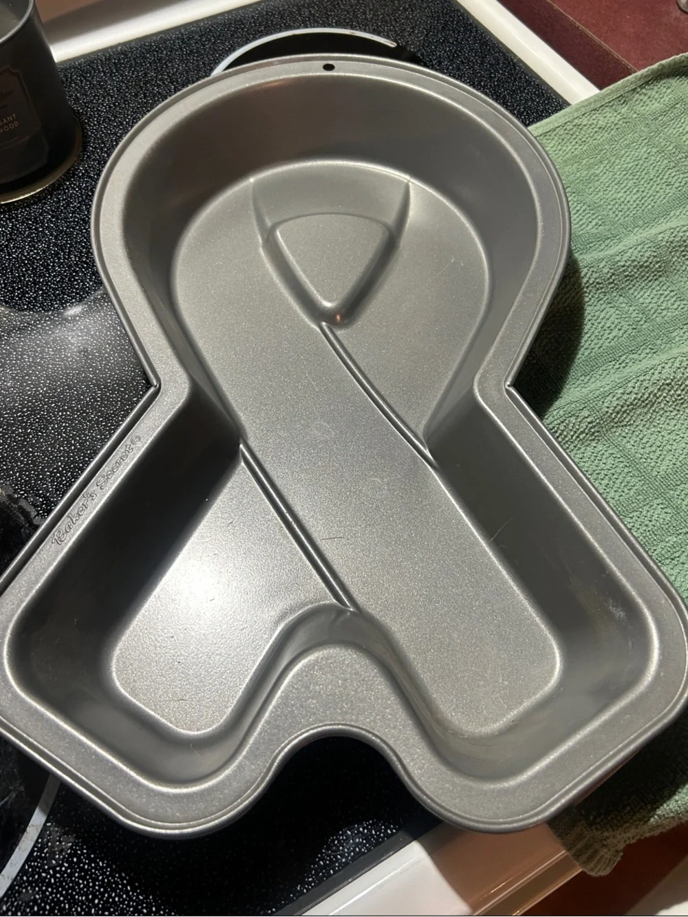 Ribbon-Shaped Nonstick Cake Pan - Silver